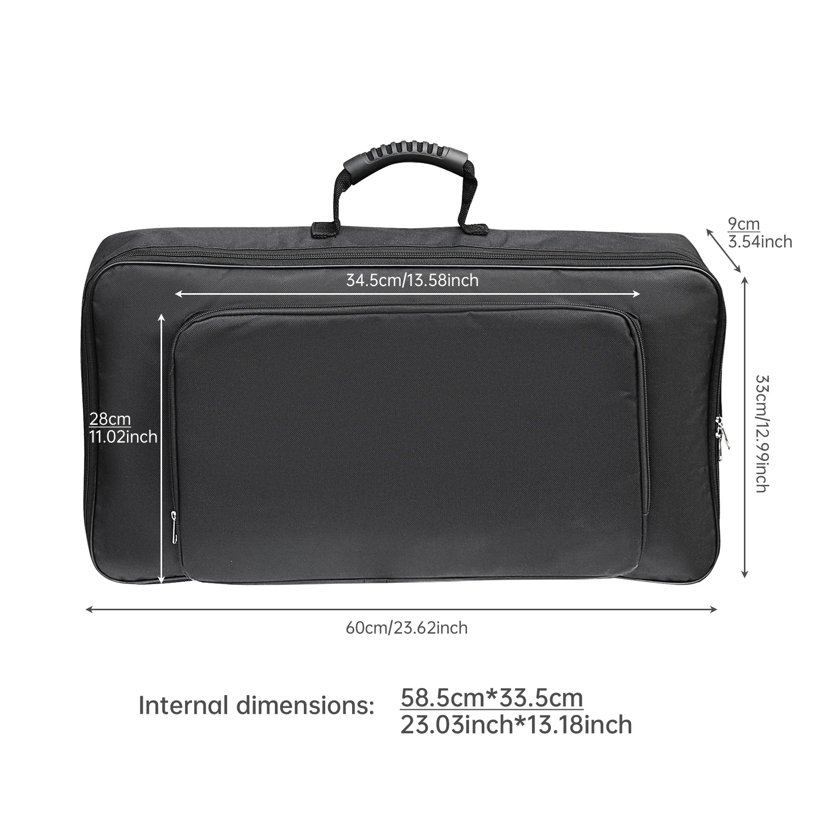 Universal Portable Guitar Effects Pedal Bag — Protective Soft Case for Musicians