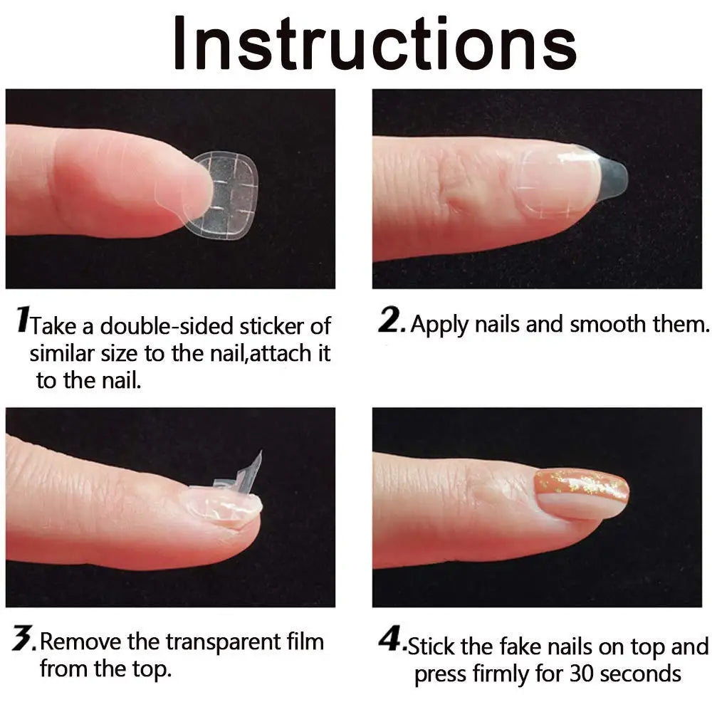 MAFANAILS Double Sided Jelly Nail Glue — Waterproof Press On Nail Adhesive Tabs