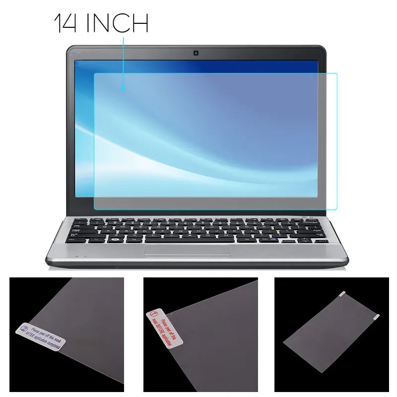 Blue Light Blocking Laptop Screen Protector — Anti-Glare PET Film, 14 Inch