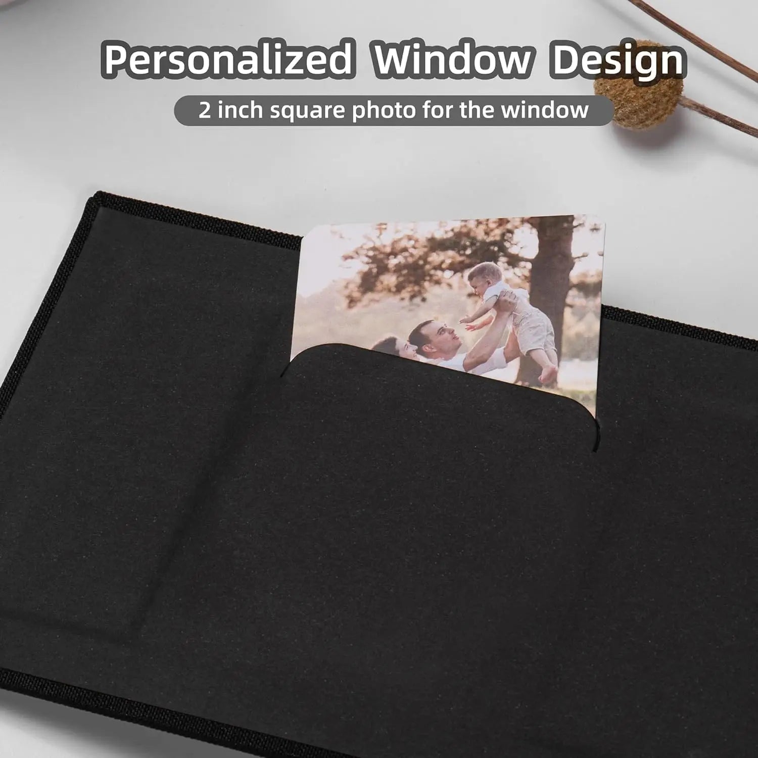 Linen Cover Photo Album — 4x6 Memory Book with 100 Photo Capacity