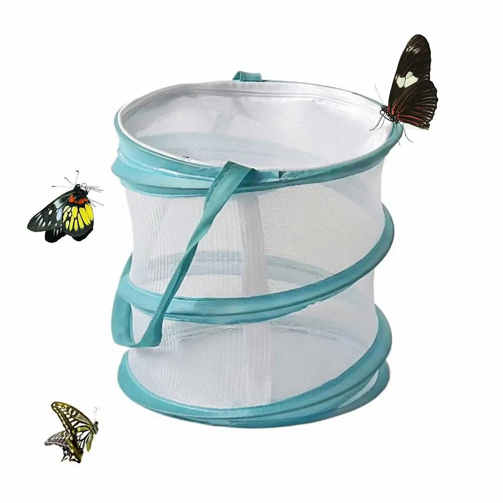 Foldable Insect Observation Cage & Catching Net — Portable Nature Study Kit