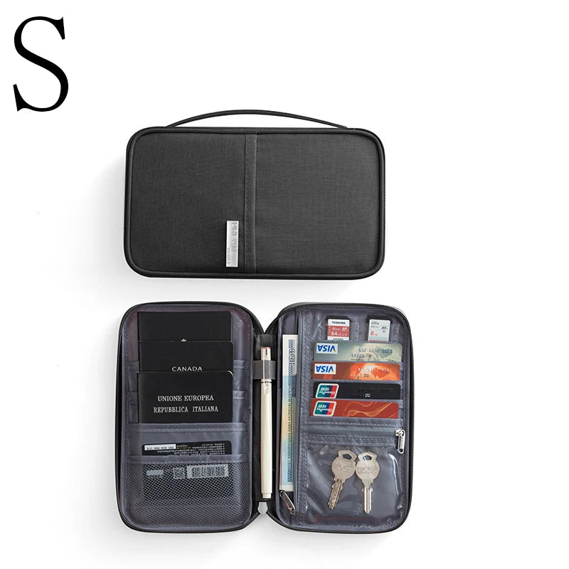 LXHYSJ Travel Wallet — Multi-Pocket Passport Holder & Document Organizer