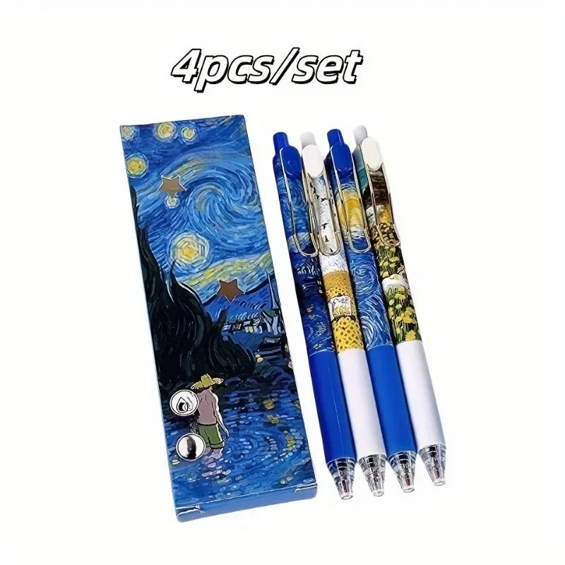 Retractable Gel Pen Set — Smooth Writing for School and Office