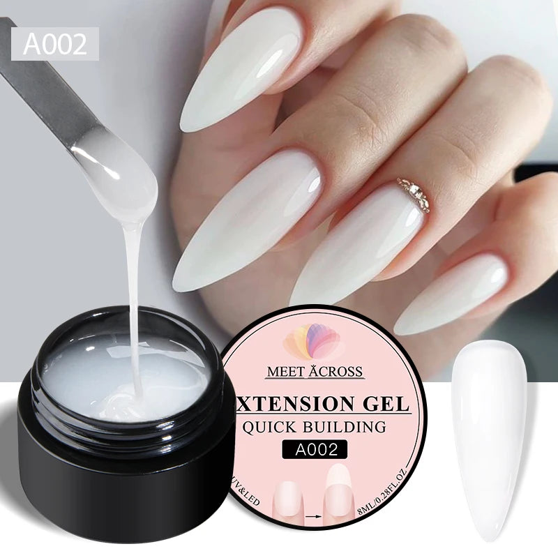 MEET ACROSS Quick Extension Gel — Professional Nail Repair & Extension Polish