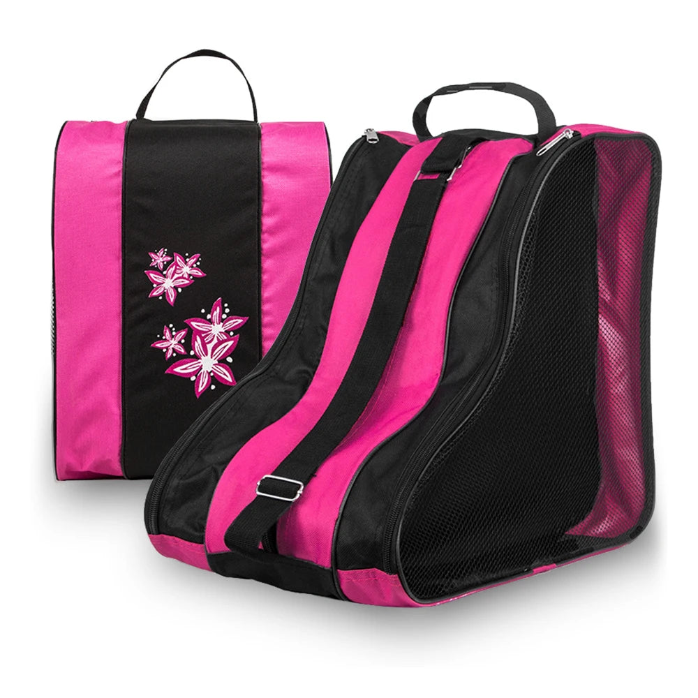 Kids 3-Layer Skate Carry Bag — Breathable Storage Case for Roller and Ice Skates