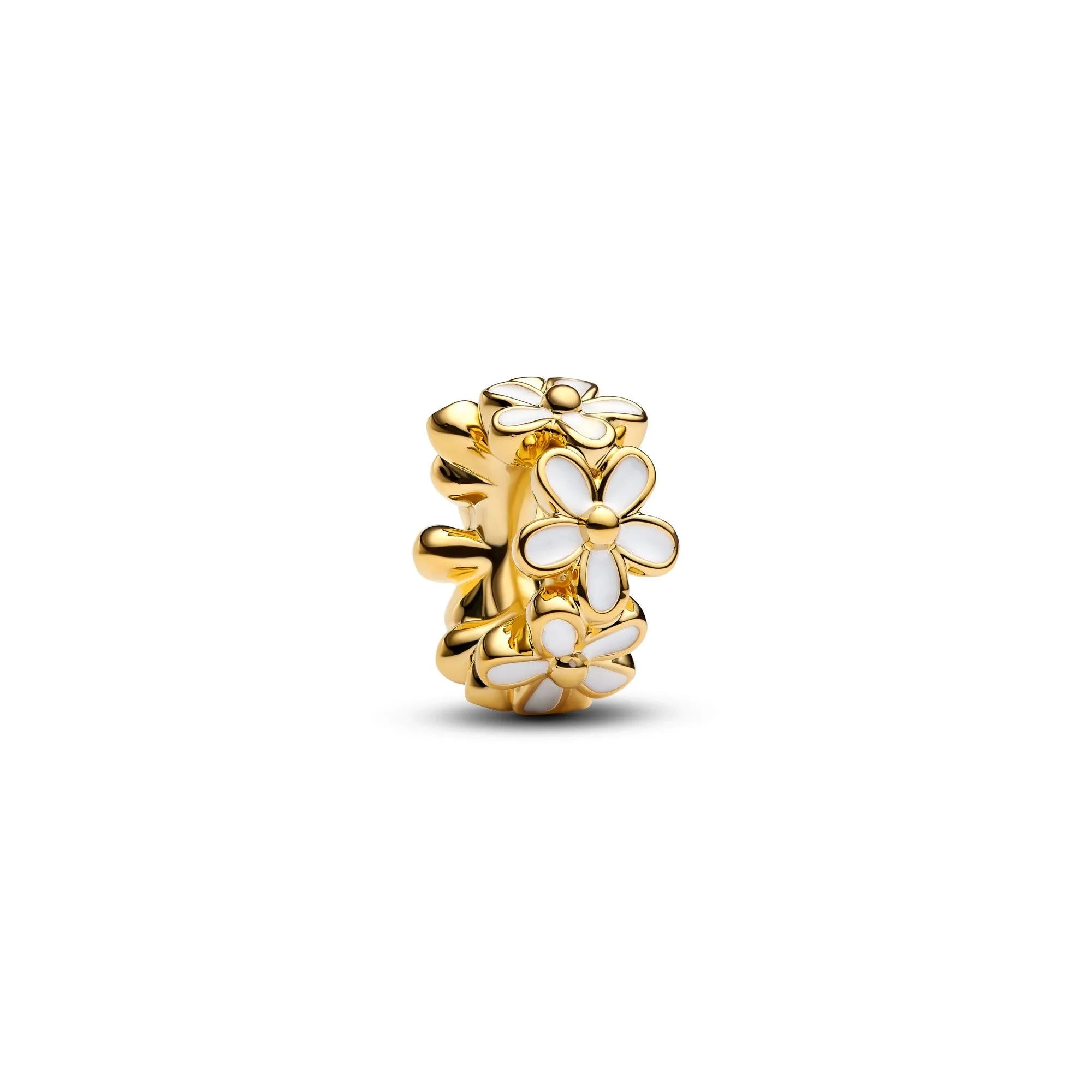 Potdemiel Rose Gold Glass Bead Pendant — 925 Silver Zircon Jewelry Component