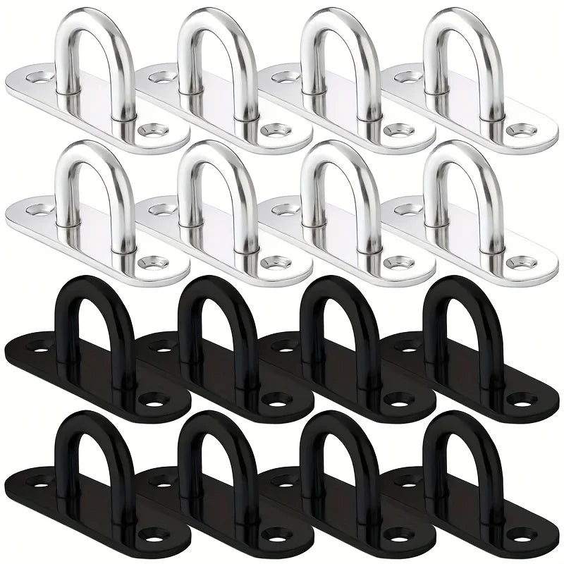 Stainless Steel Eye Plates and Clasps — Multi-Purpose Hardware Set