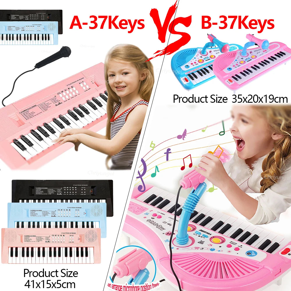Chriyungel 37-Key Electronic Piano — Musical Learning Toy with Microphone