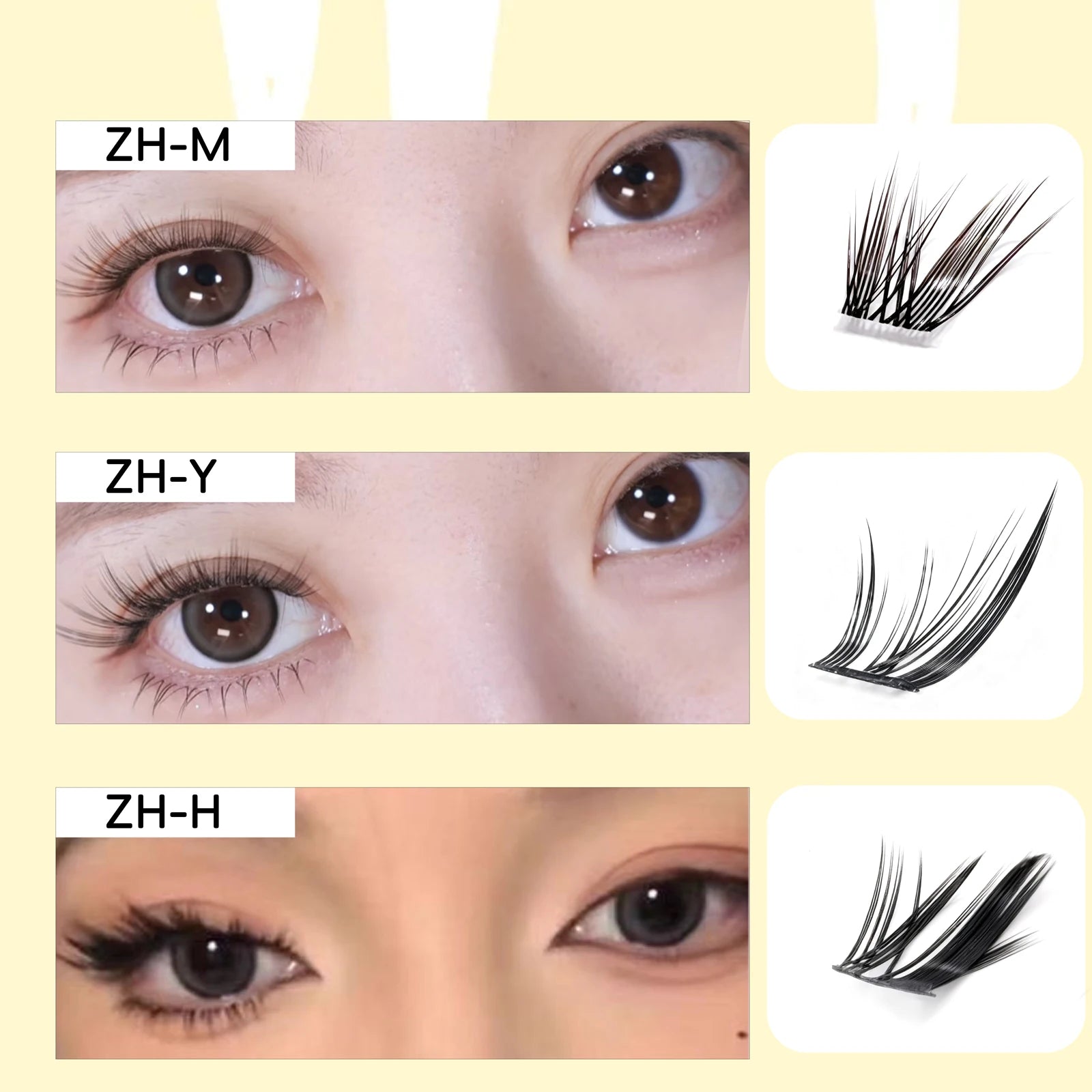 Anlinnet DIY False Eyelashes — Natural Length Reusable Individual Lashes