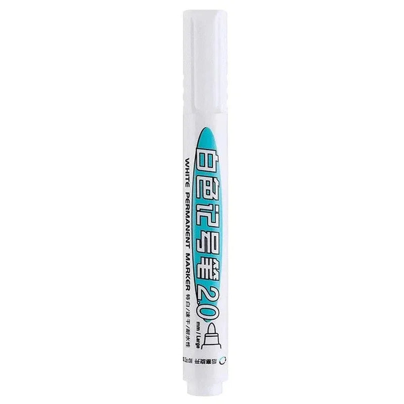 HOPK White Permanent Marker Pens — Multi-Surface Paint Pen Set