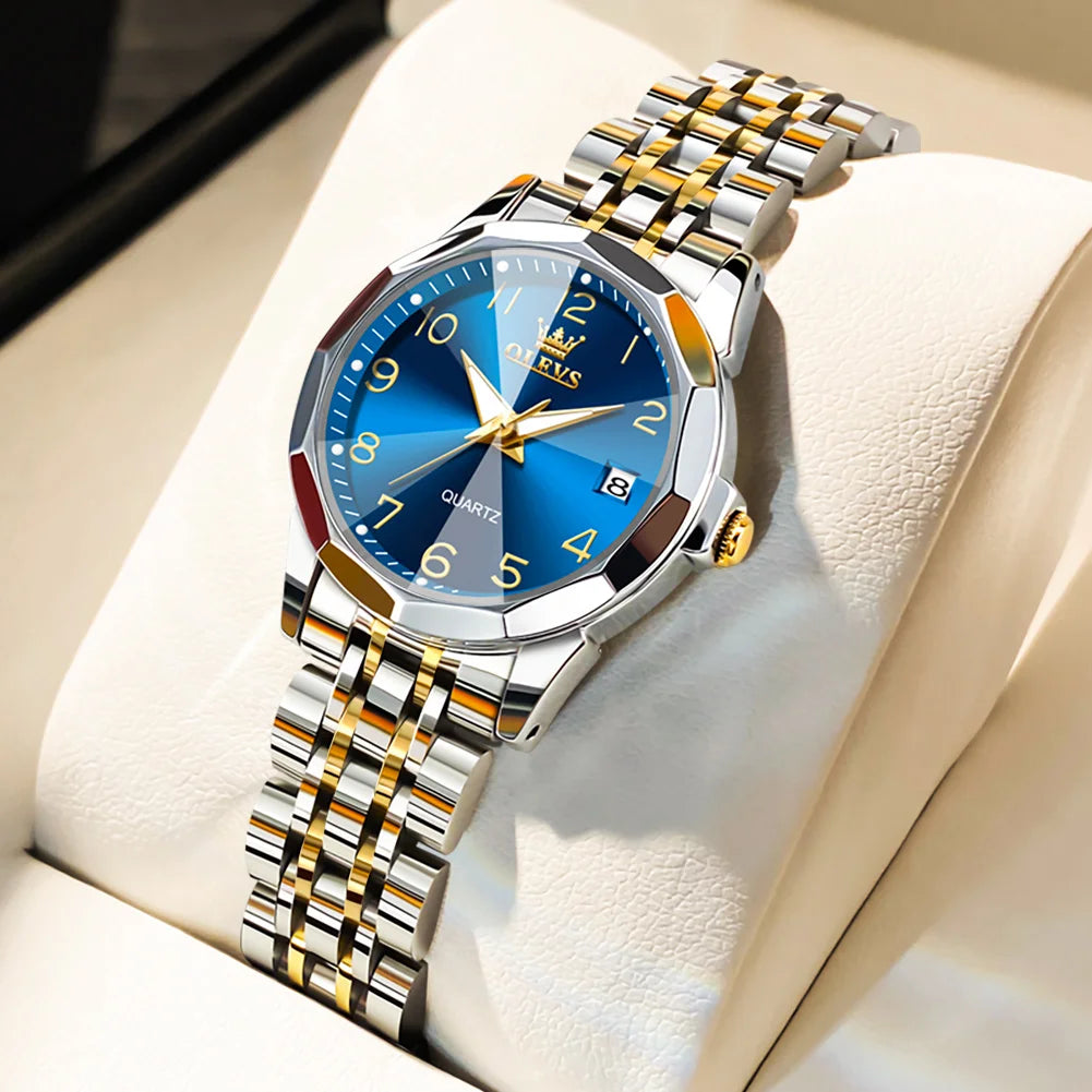 OLEVS 9931 Elegant Women's Watch — Luxury Stainless Steel Quartz Timepiece
