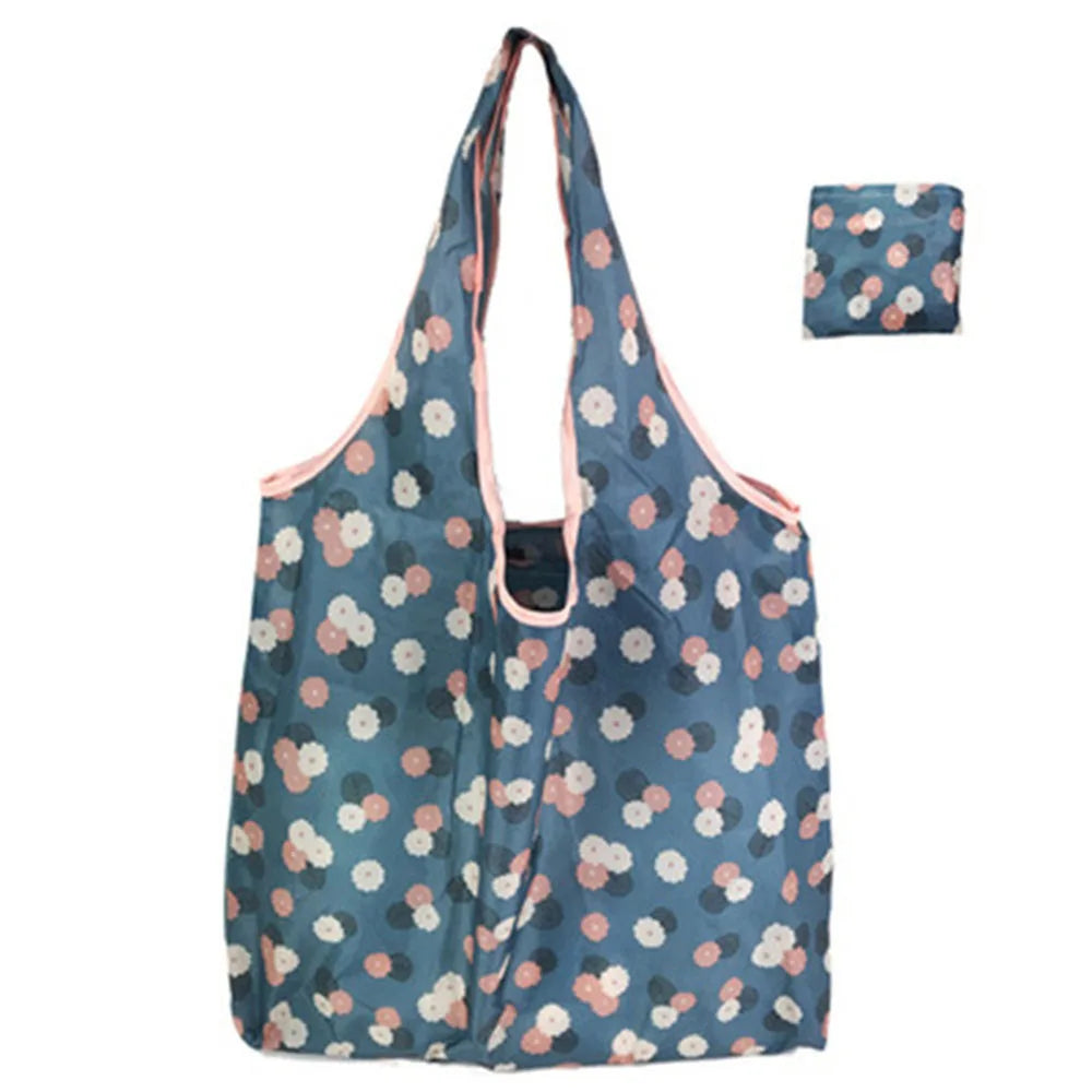 Reusable Foldable Tote Bag — Large Capacity Eco-Friendly Grocery Bag
