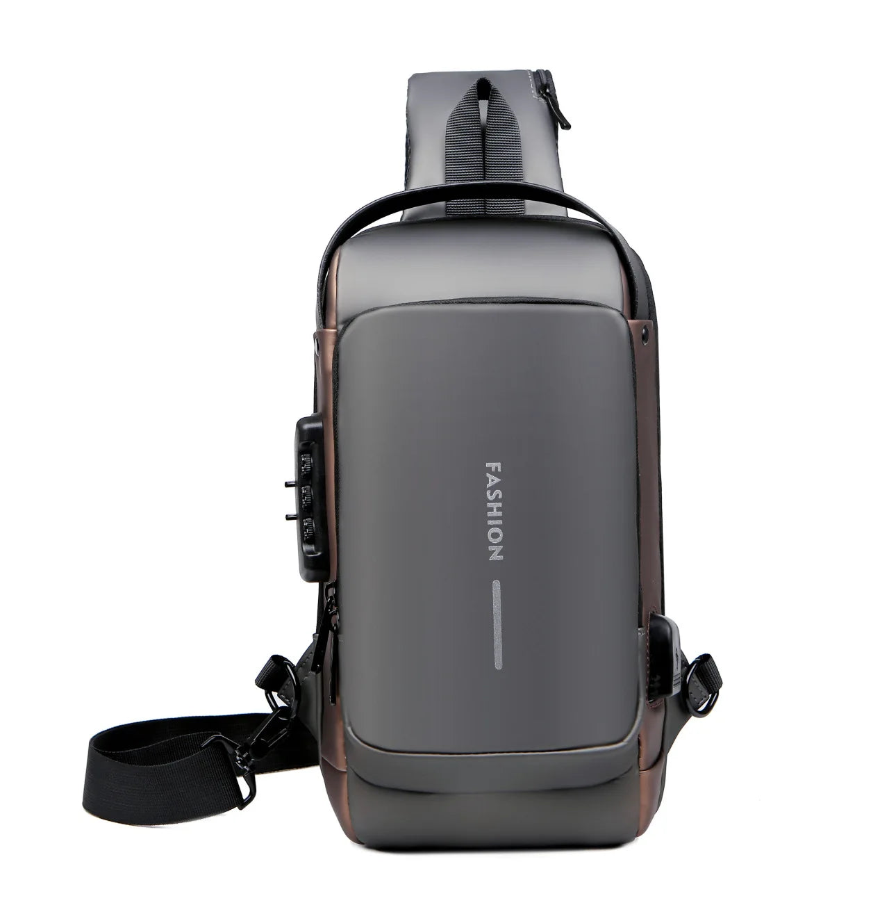 Multi-functional Sling Bag — Waterproof Crossbody Chest Pack with USB Port
