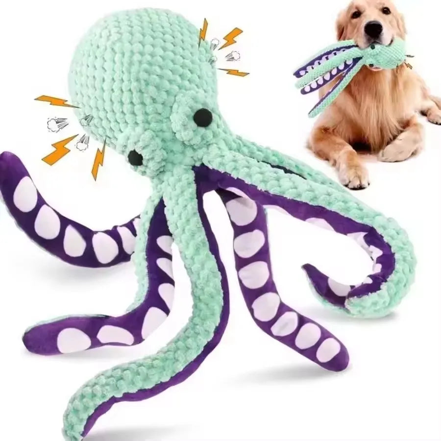 Plush Goose Pet Toy — Squeaky & Crinkly Chew Toy for Dogs and Cats