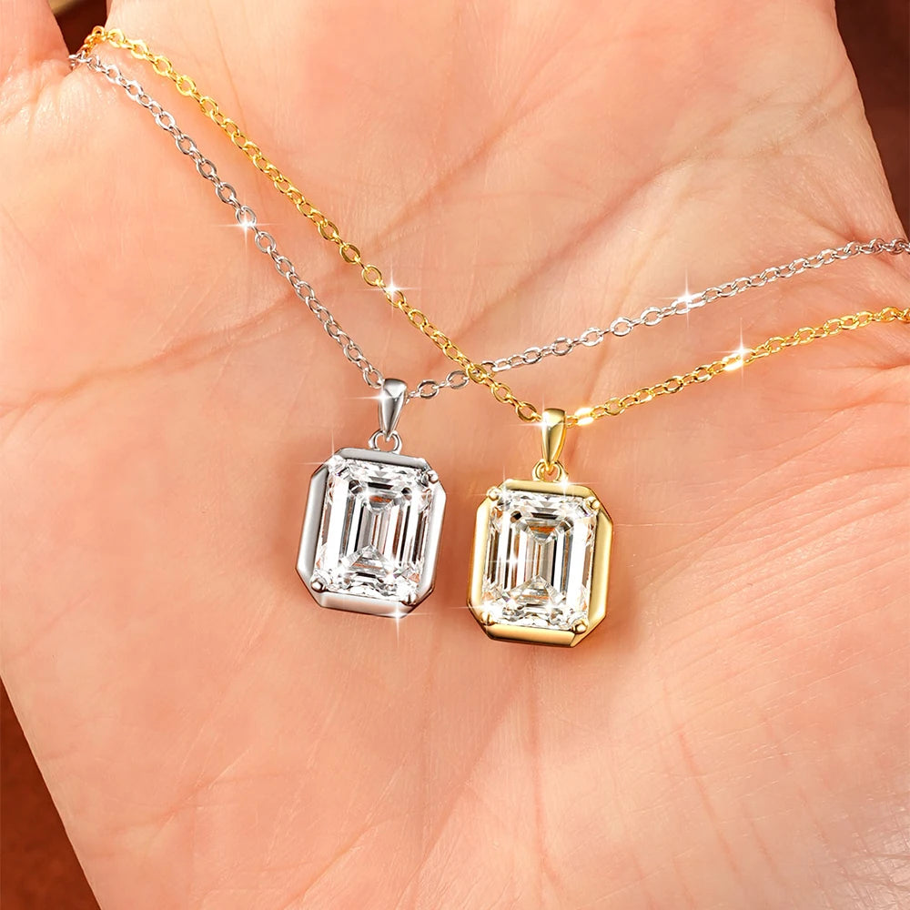 oxtao Moissanite Pendant Necklace — 14K Gold Filled Jewelry for Women