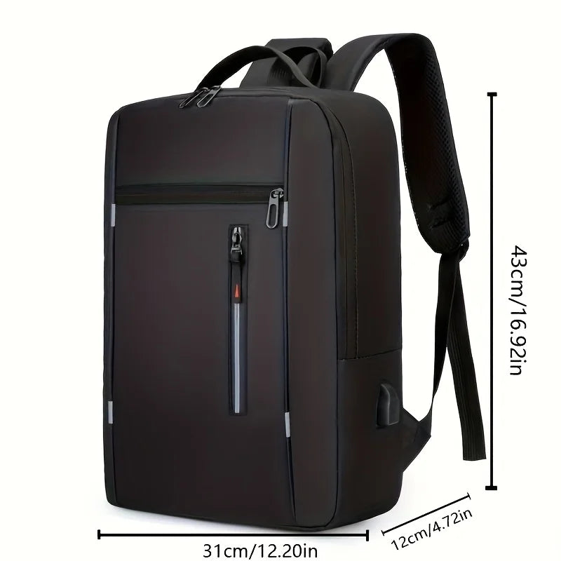 Professional Laptop Backpack — Water Resistant Oxford Travel Rucksack