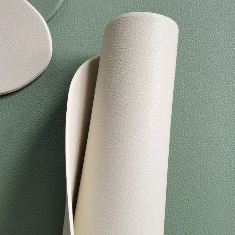 PU Leather Placemat and Coaster Set — Waterproof & Oil-Proof Table Mats