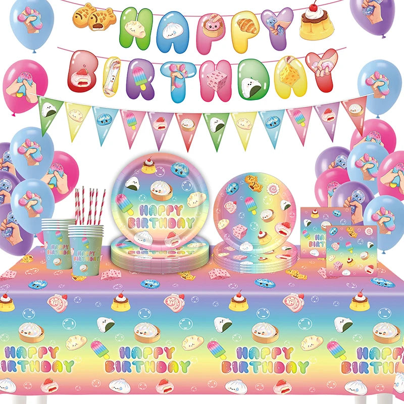 Dumpling Theme Party Decoration Set — Birthday Party Supplies & Favors