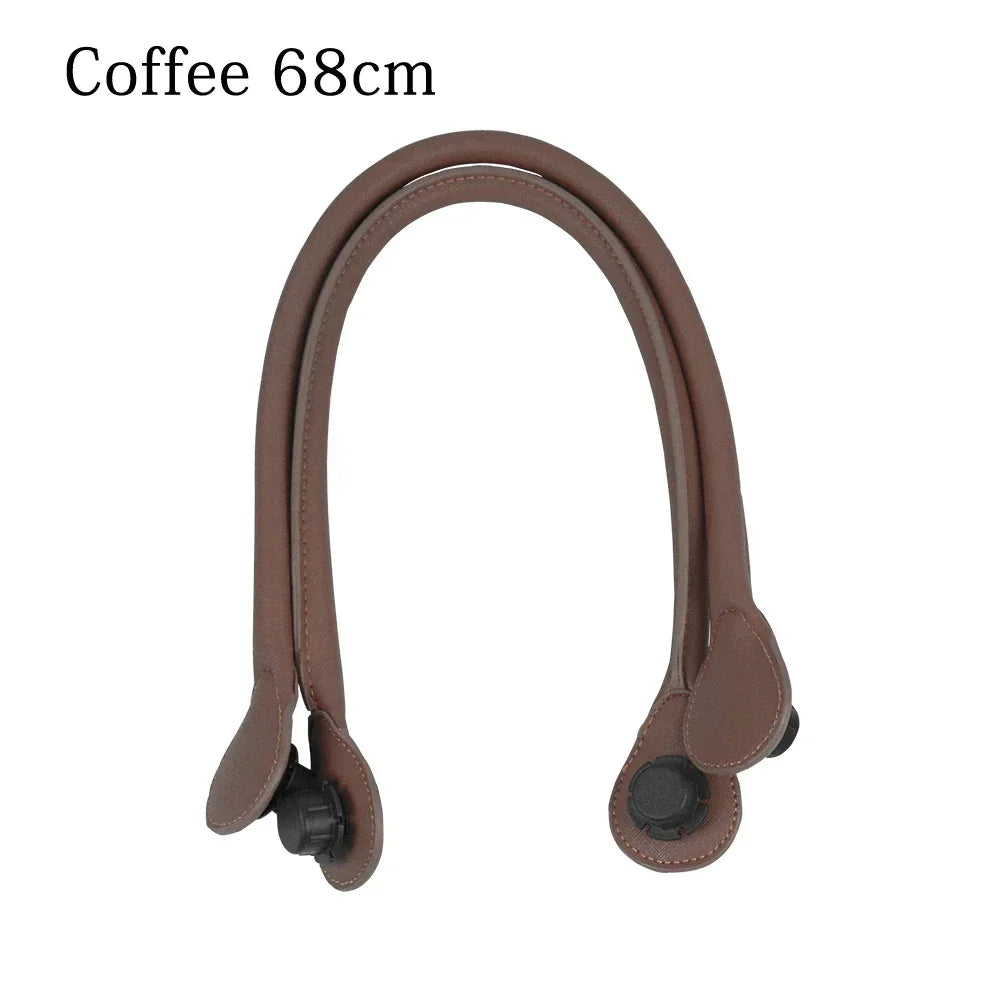 TANQU Faux Leather Bag Handle — Round Replacement Strap for Totes