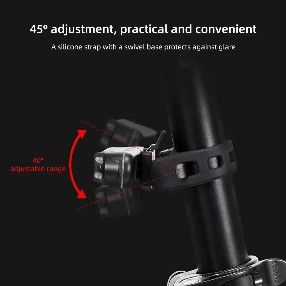 USB Rechargeable Bicycle Taillight — Waterproof Dual Color LED Safety Light