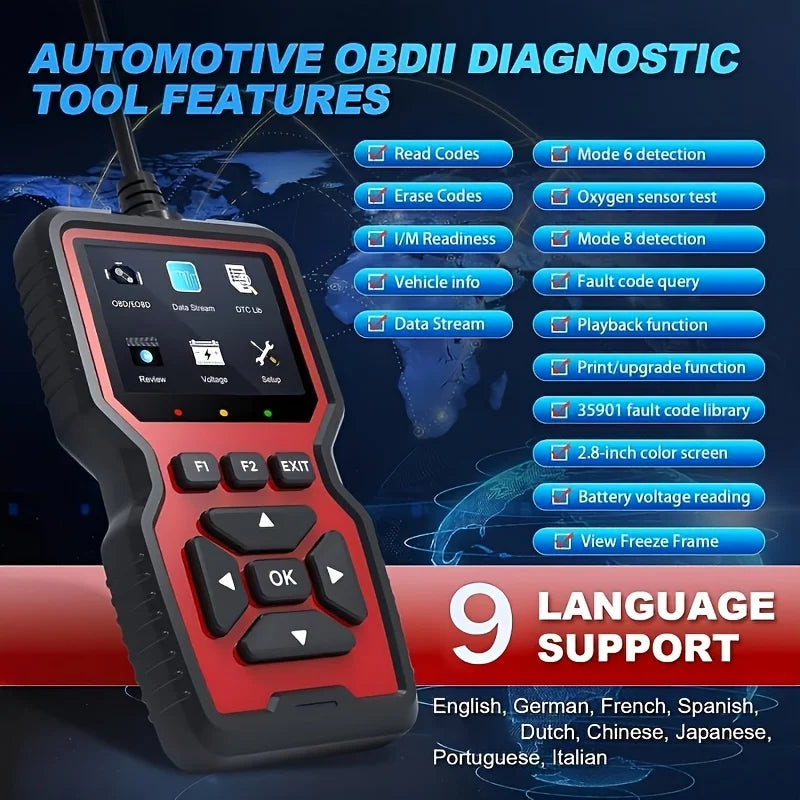 OnRetul V519 Professional OBD2 Scanner — Automotive Diagnostic Tool