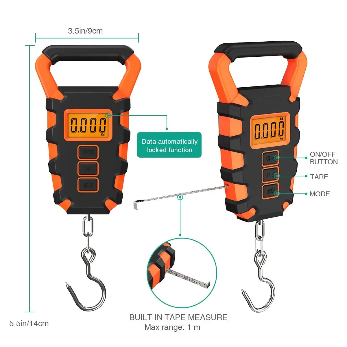 Digital Hanging Scale — High Precision Luggage & Fishing Tool