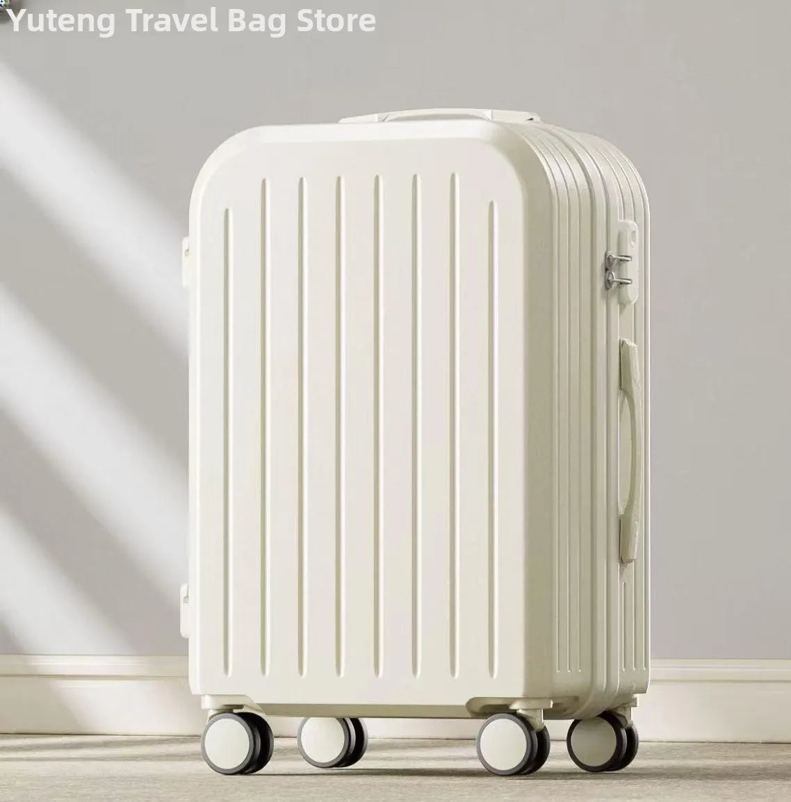 Durable ABS+PC Travel Suitcase — Silent Wheels & Password Lock