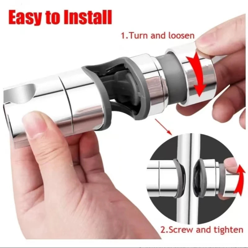 BAIHUAN Universal Shower Head Holder — Adjustable Slide Bar Bracket