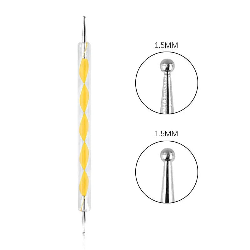 Nail Art Dotting Tool Set — Professional Manicure & Marbleizing Pen