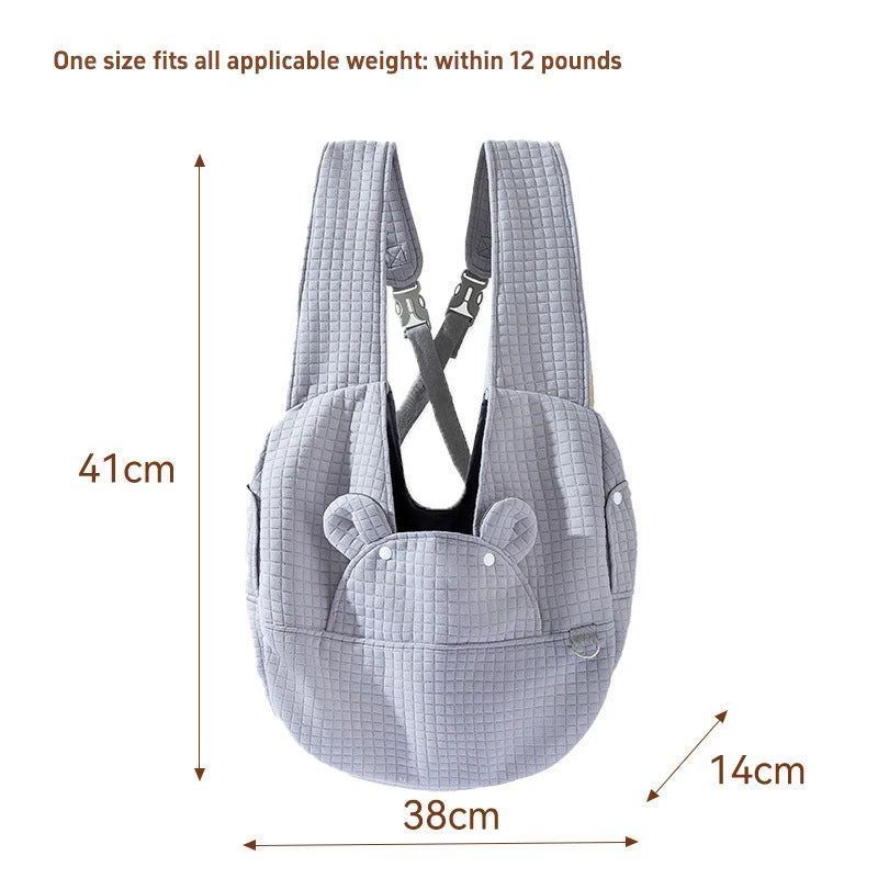 Portable Pet Travel Backpack — Breathable Chest Bag for Cats and Dogs