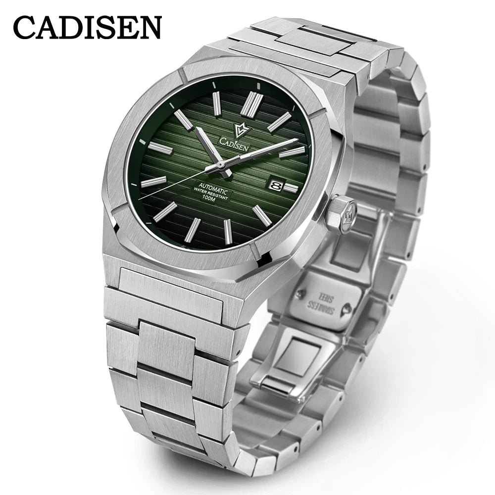 Cadisen Automatic Diver Watch — Retro Luxury Mechanical Timepiece