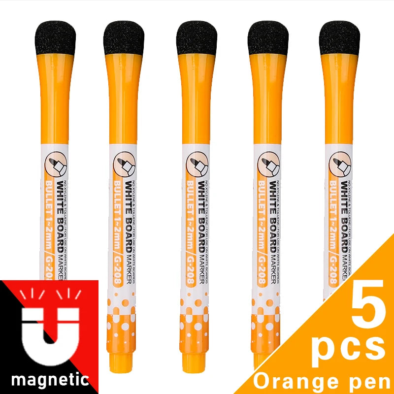 lqcrwoc Magnetic Whiteboard Markers — Erasable Dry Erase Pens for School & Home