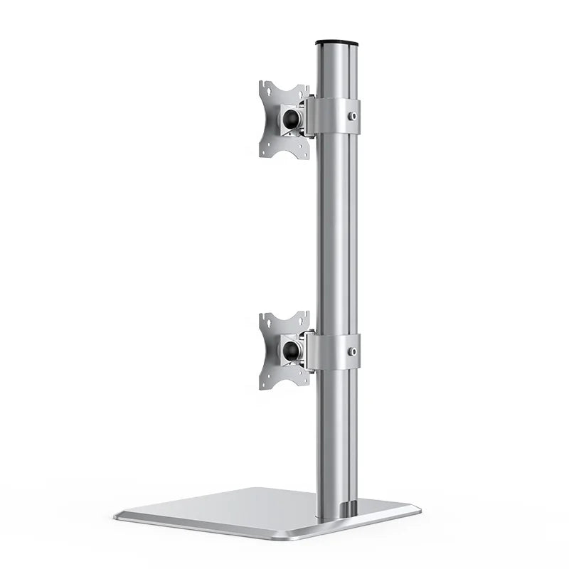 Dual Monitor Desktop Stand — Adjustable Height and Tilt Riser