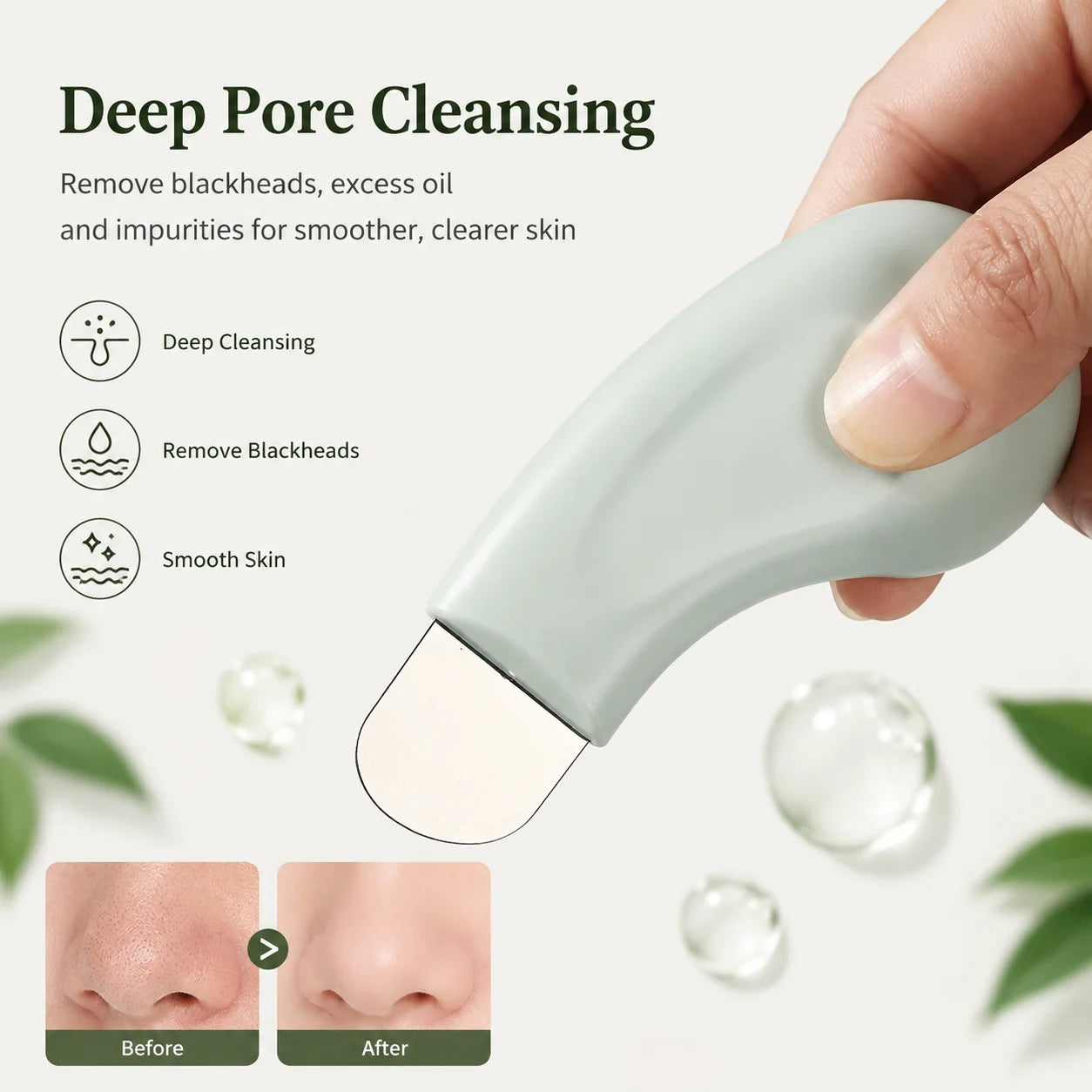 Stainless Steel Blackhead Remover — Deep Cleansing Facial Skin Care Tool