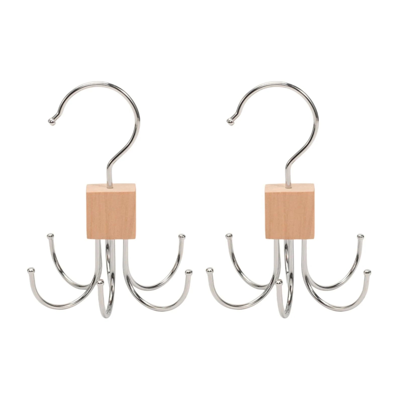 Rotating Multi Claw Hanger — Space-Saving Metal Hook Organizer