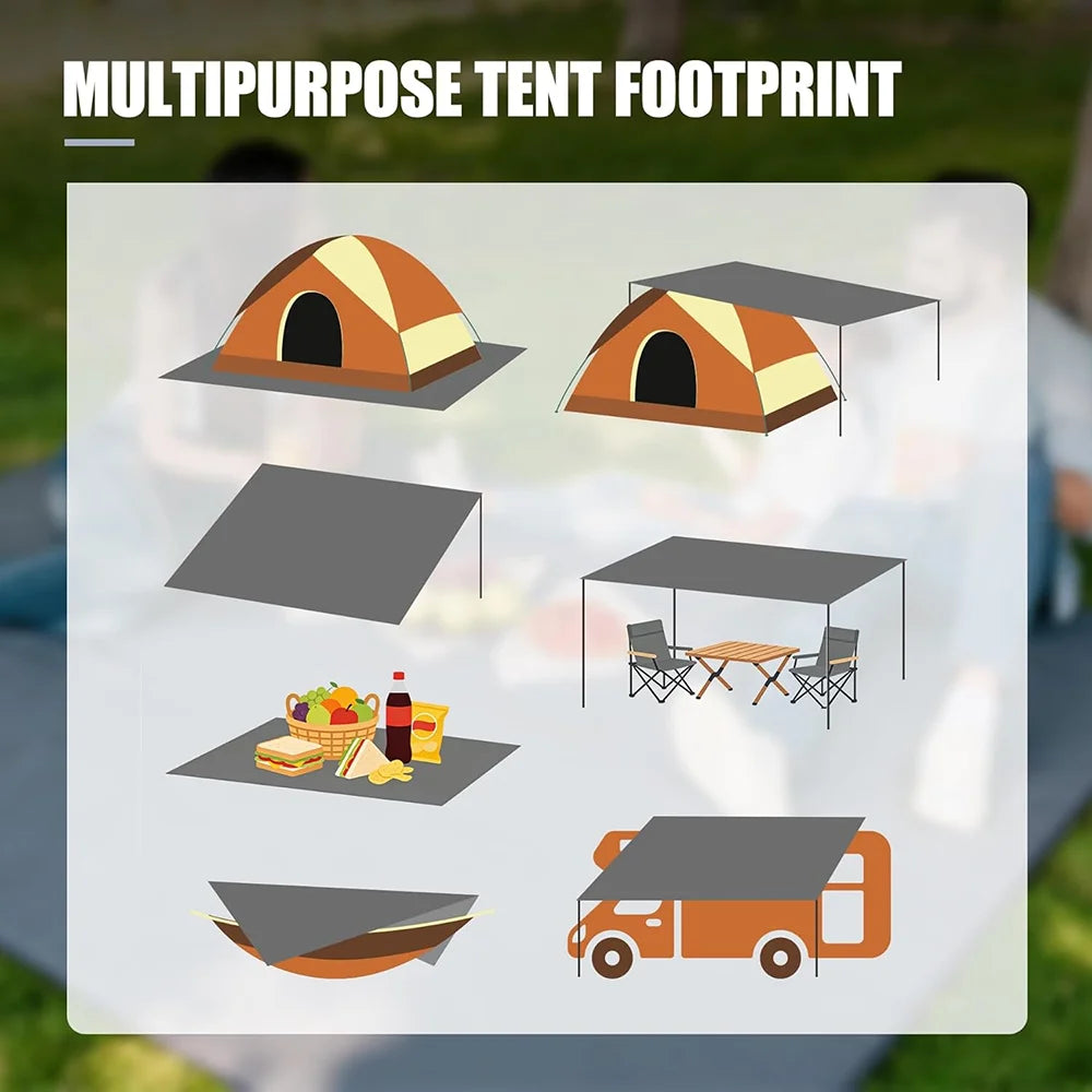 Multi-Purpose Waterproof Tarp — Heavy-Duty Oxford Cloth Ground Mat