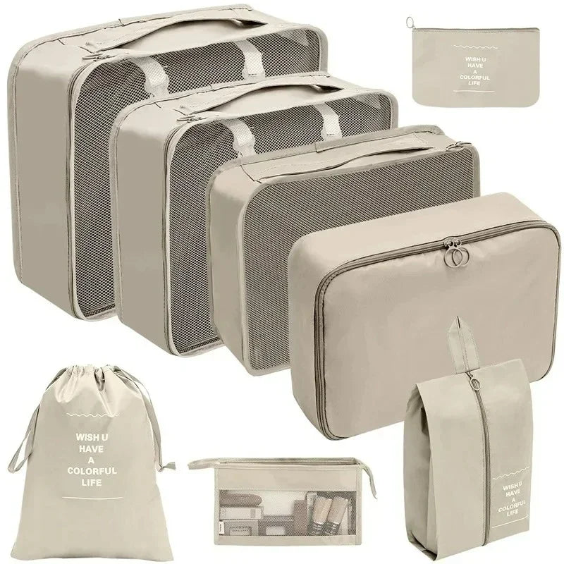 YUEYi Travel Organizer Set — Space-Saving Suitcase Packing Cubes