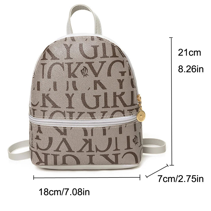Retro Mini Backpack — Stylish PU Leather Crossbody Purse for Women