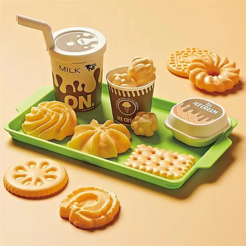FoPcc Pretend Play Food Set — Simulation Kitchen Toy for Kids