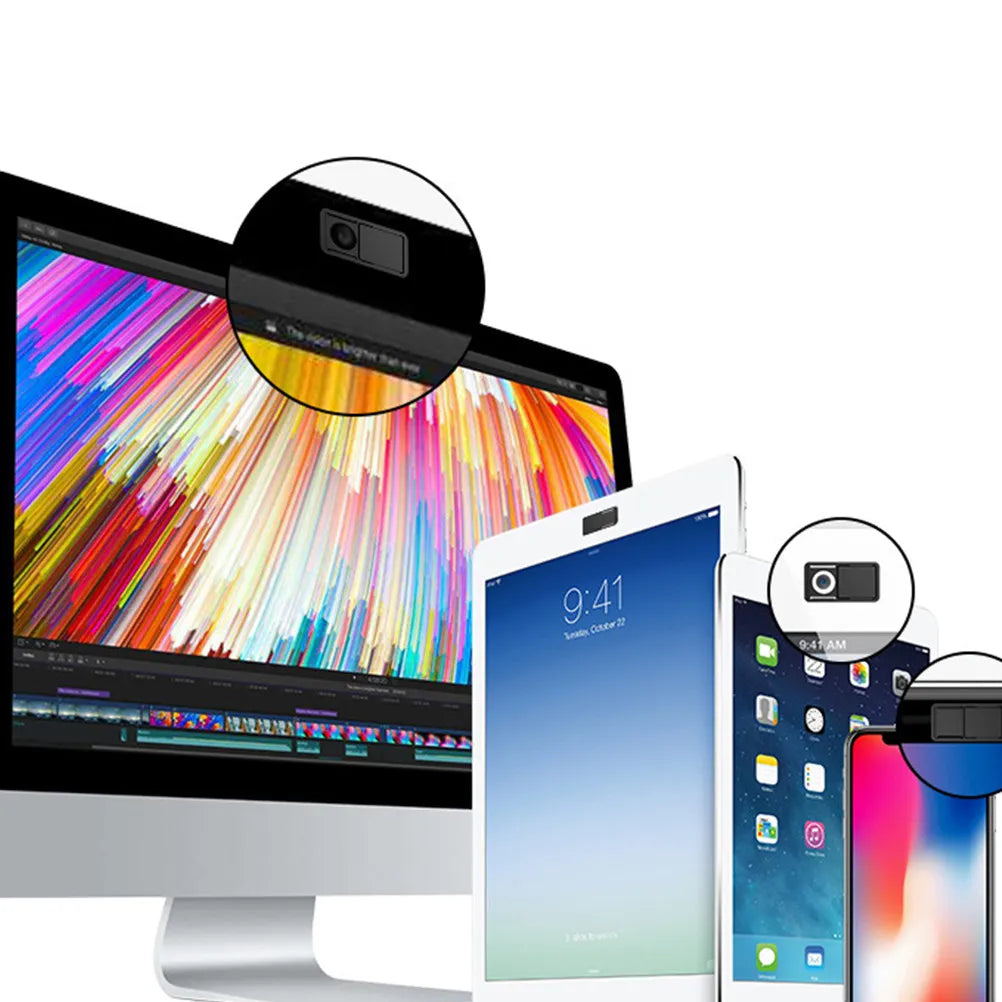 3-Piece Webcam Cover Slider — Privacy Shutter for Laptop, Tablet, and Smartphone