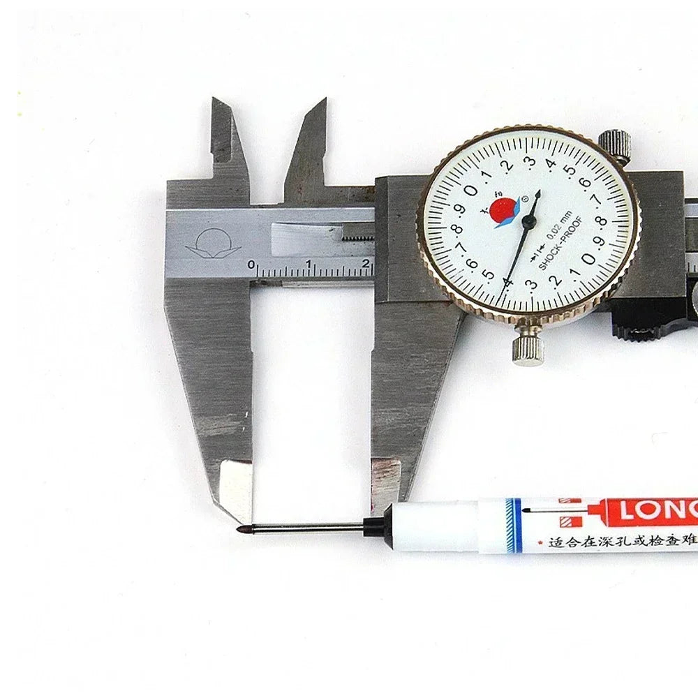 Deep Hole Marker Pen — Waterproof Long Head Woodworking Tool