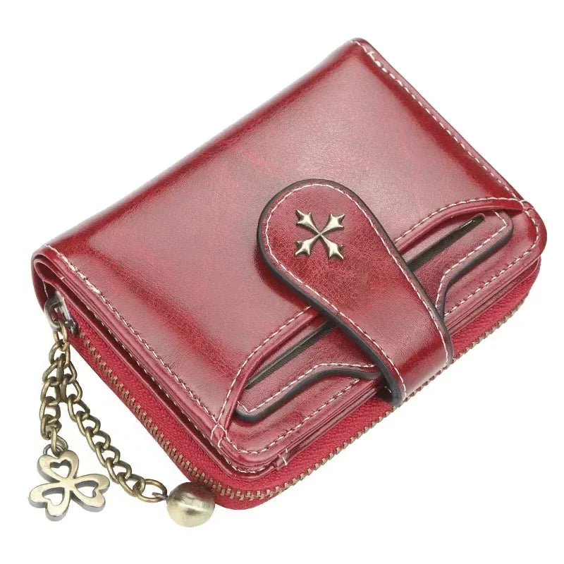 UOSU Women's PU Leather Wallet — Compact Mini Purse with Card Holders