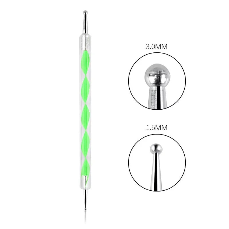 Nail Art Dotting Tool Set — Professional Manicure & Marbleizing Pen