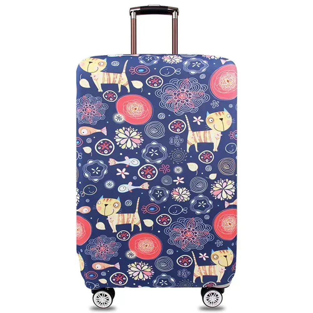 Stretch Fabric Luggage Cover — Protective Suitcase Sleeve for Travel