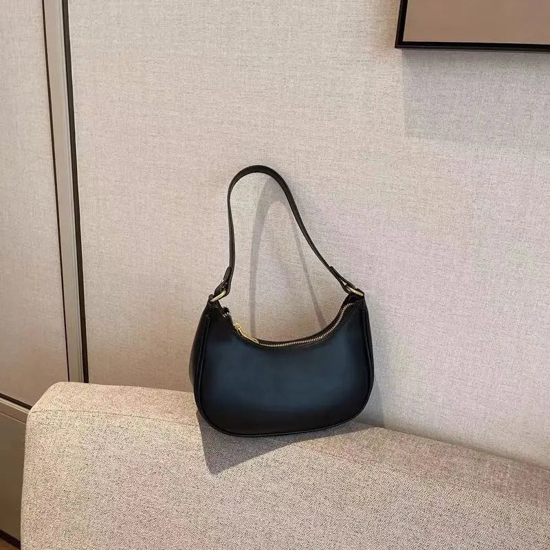 Women's PU Leather Clutch Handbag — Chic Underarm Shoulder Bag