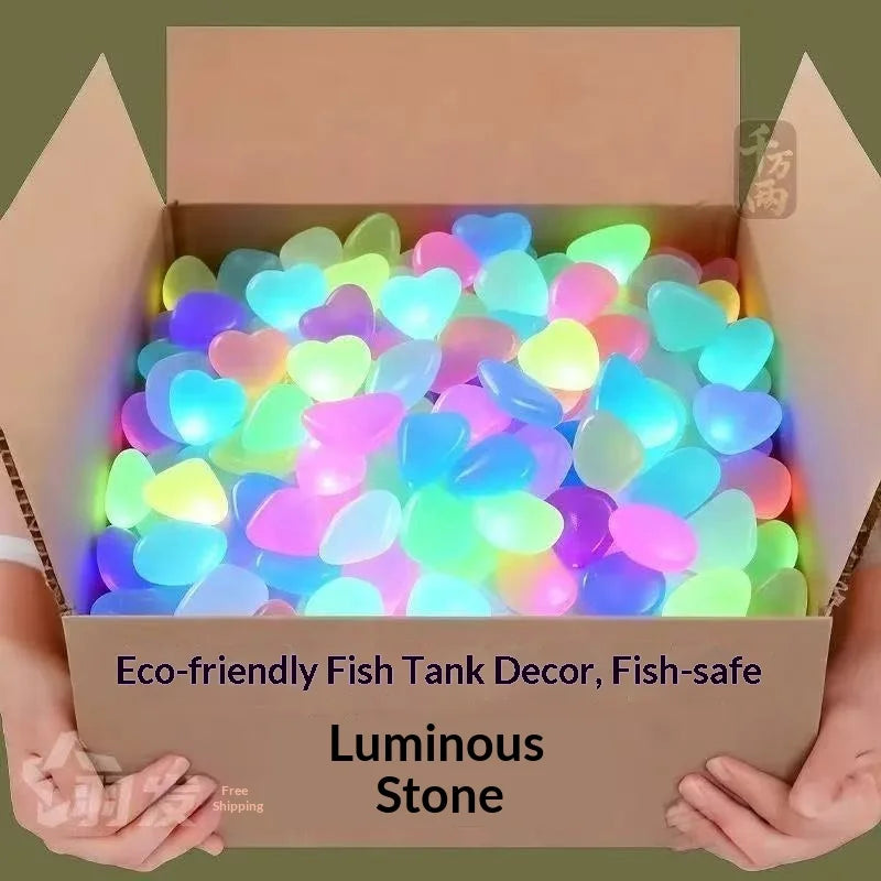 Glow in the Dark Garden Pebbles — Decorative Stones for Fish Tanks and Landscaping
