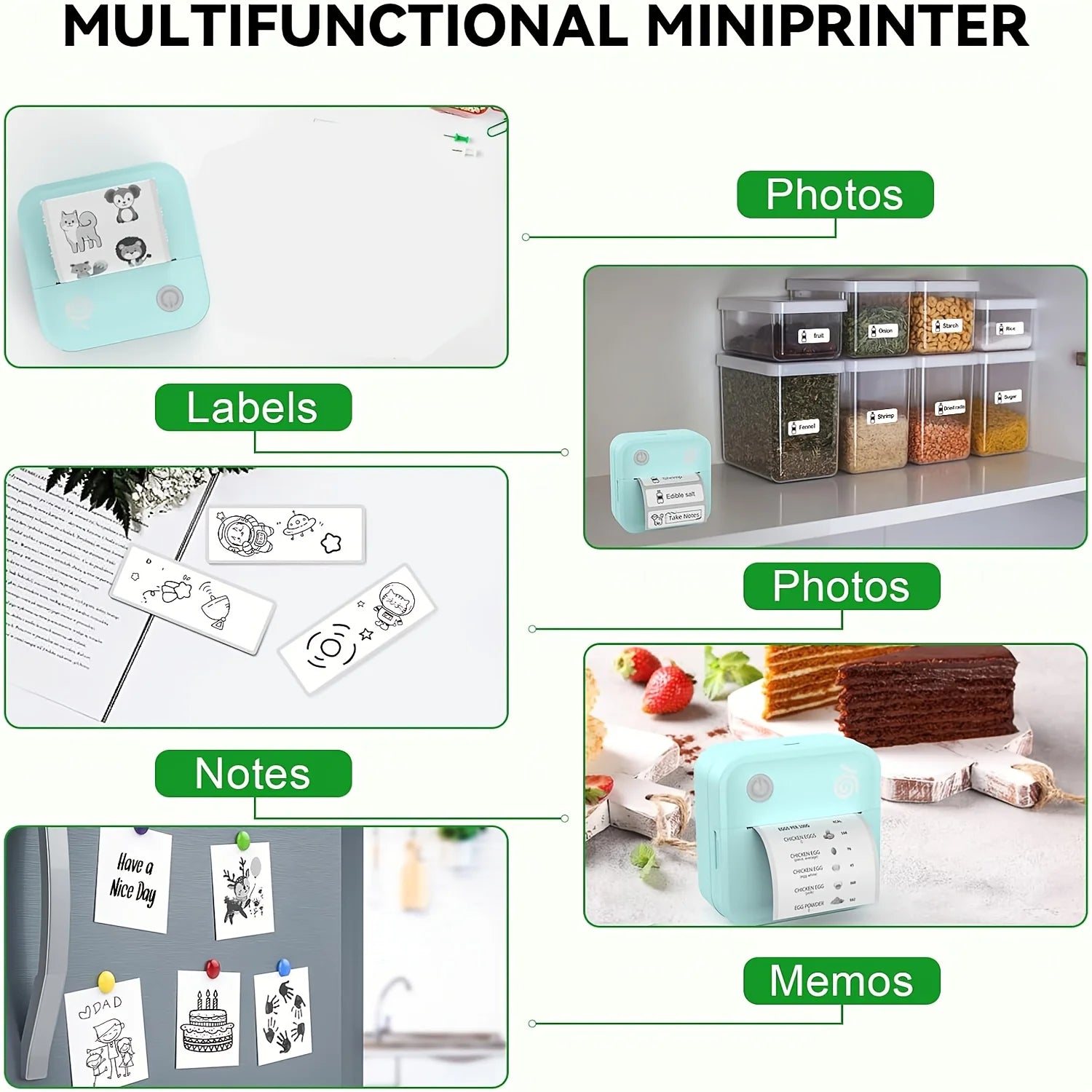 Self-Adhesive Label Stickers — Multi-Size Combo Pack for Sorting & Marking