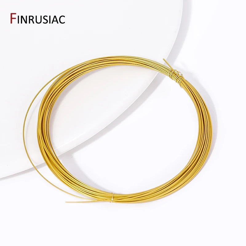 FINRUSIAC Stainless Steel Jewelry Wire — Gold and Silver Beading Cord