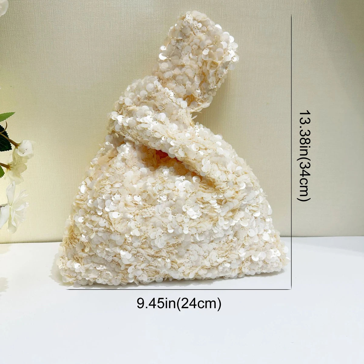 Elegant Sequin Evening Clutch — Shimmering Mini Handbag for Weddings