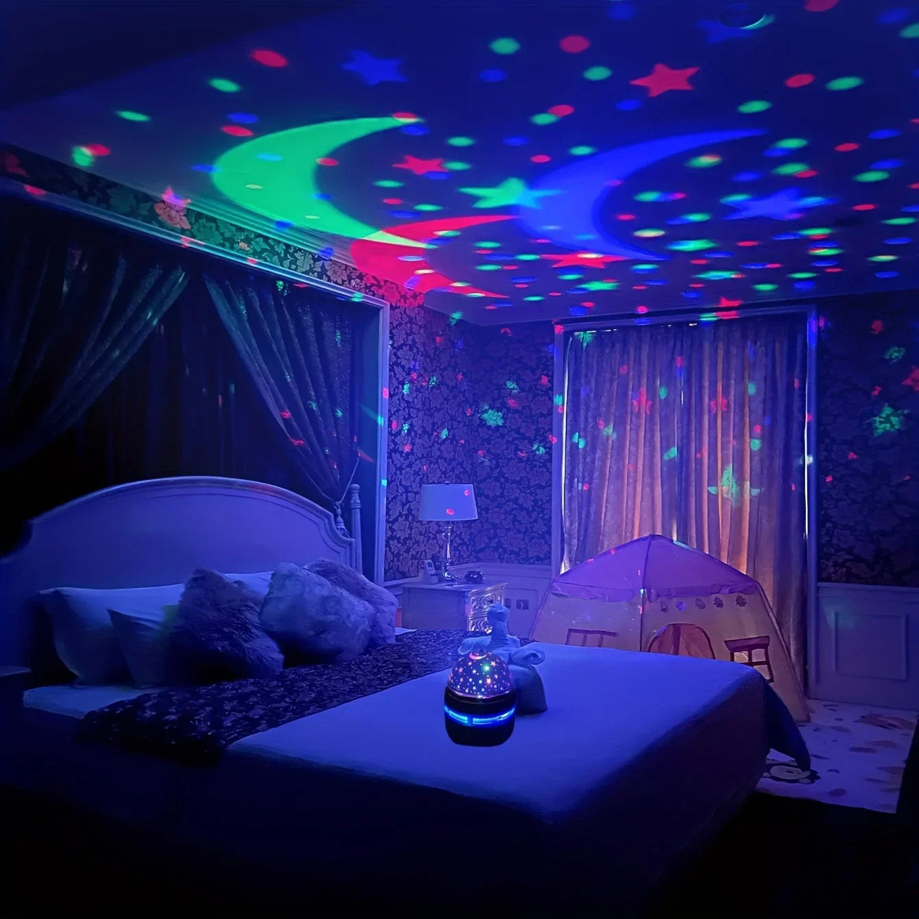 saimili LED Starry Sky Projector — Magic Ball Moon and Star Night Light
